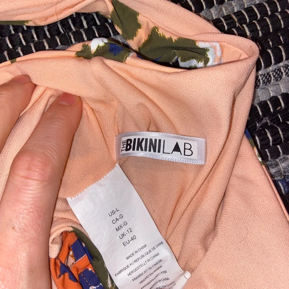 The Bikini Lab feline cut out one piece sz L - Picture 8 of 9